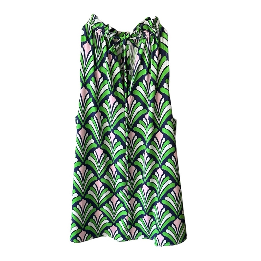 Macbeth Collection by Margaret Josephs Printed Sleeveless Blouse Size Small